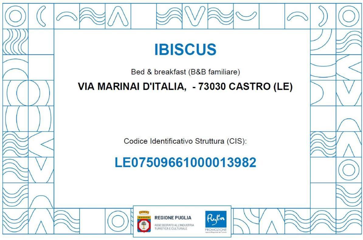 Ibiscus B&B Castro  Exteriér fotografie